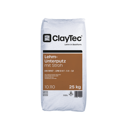 Claytec Ler- grundpuds med halm, TØR 25 kg sæk