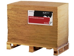 Claytec LEMIX heavy clay board, D=16 mm, whole pallet 60 panels