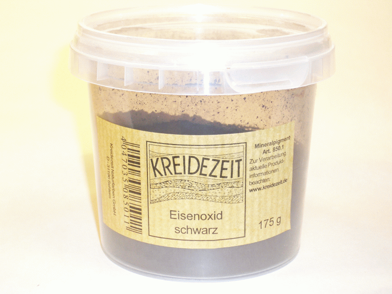 Kreidezeit Pigment Eisenoxidschwarz Dose