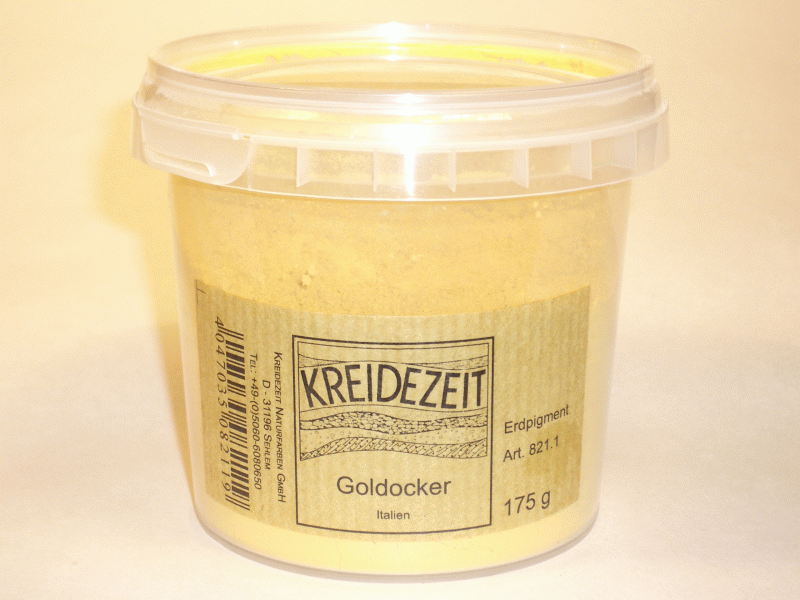 Kreidezeit Pigment Goldocker, Italien Dose