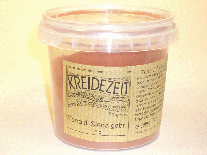 Kreidezeit Pigment Terra di Siena burnt can