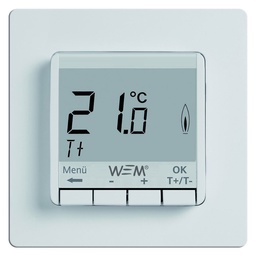 WEM - Flächenheizungen Room thermostat with digital display 230 V, flush-mounted Piece