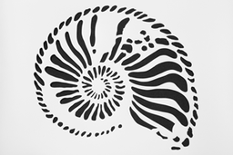 Kreidezeit "Ammonit 1" template, size A 4 Piece