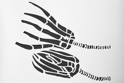 Kreidezeit Schablone zwei Seelilien Größe A 4 Stück