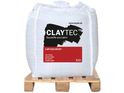 Claytec Halmlejer, jordfugt 1000 kg Big Bag