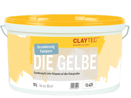 Claytec Grundierung DIE GELBE, fein 10 Liter Eimer