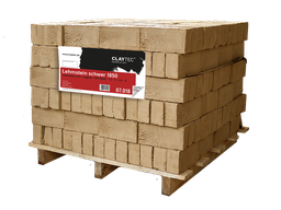 Claytec Heavy clay block NF 1850, load-bearing 312 pieces / pallet