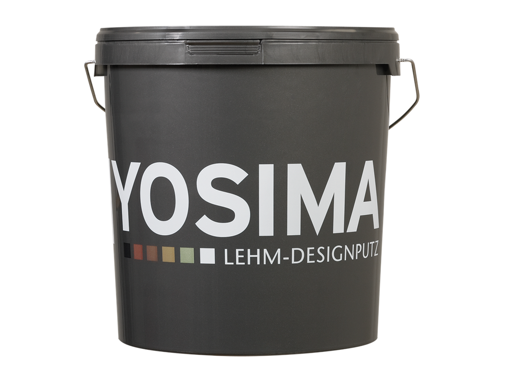 Yosima Lehm-Designputz, ohne Zuschlag 20 kg Eimer