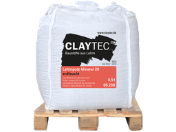 Claytec Lehmputz Mineral 20, erdfeucht 500 kg Big Bag