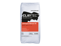 Claytec Lehmputz Mineral 20, trocken 25 kg Sack