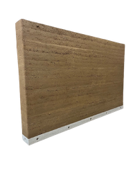 conluto Stampflehm-Fertigelement 36 cm, Raumhoch 2,75 m ​​​Stück