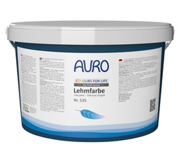 auro COLOURS FOR LIFE Profi-Lehmfarve Nr. 535 Blå 2,5 L Eimer