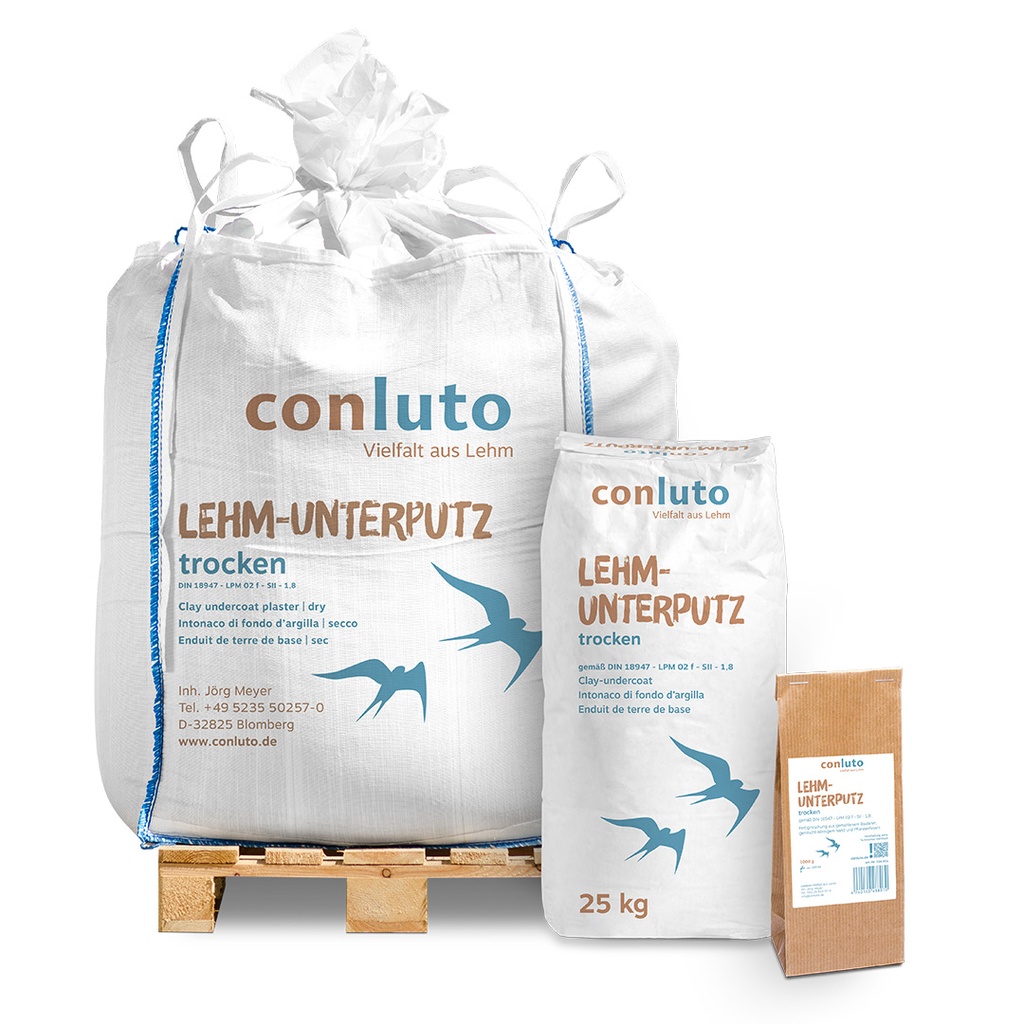 conluto Lehm-Unterputz TROCKEN ​​​Stück