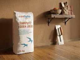 conluto Terra clay plaster coarse, dry piece