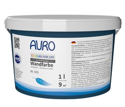 auro COLOURS FOR LIFE Premium Vægmaling Nr. 555 Grøn 2,5 L Eimer